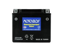 Motocross AGM High Performance YTX12-BS 10Ah 12V Rechargeable Sealed Lead Acid (SLA) Battery - NB Terminal
