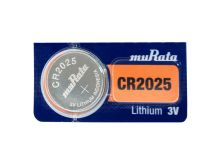 Murata CR2025 160mAh 3V Lithium (LiMnO2) Coin Cell Watch Battery - 1 Piece Tear Strip, Sold Individually