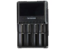 Nitecore Superb Charger SC4 4-Channel Selectable Current Smart Battery Charger for Li-ion, Ni-Cd, NiMH Batteries, and USB Devices