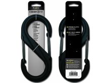 Nite Ize S-Biner - Plastic Double-Gated Carabiner Clip - #8 - Black with Black Gates (SBP8-03-01BG)