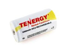 Tenergy 20500 D-cell 5000mAh 1.2V Nickel Cadmium (NiCd) Button Top Battery - Bulk