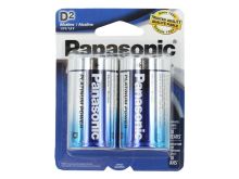 Panasonic Platinum Power LR20XP-2B D-cell 1.5V Alkaline Button Top Batteries - 2-Pack Retail Card