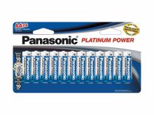 Panasonic Platinum Power LR6XE-24B AA 1.5V Alkaline Button Top Batteries - 24-Pack Retail Card