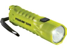 Pelican 3315 Intrinsically Safe LED Flashlight - 160 Lumens - Includes 3x AA - Yellow