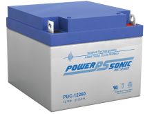 Power-Sonic AGM Deep Cycle PDC-12260 28Ah 12V Rechargeable Sealed Lead Acid (SLA) Battery - NB Terminal