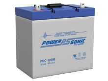 Power-Sonic AGM Deep Cycle PDC-12600 60Ah 12V Rechargeable Sealed Lead Acid (SLA) Battery - T9/U Terminal
