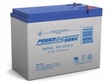 Power-Sonic AGM General Purpose PS-12100H 10.5Ah 12V Rechargeable Sealed Lead Acid (SLA) Battery - F2 Terminal