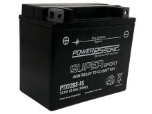 Power-Sonic PTX12BS-FS 10Ah 12V Super Sport Series Sealed Lead Acid (SLA) Battery - 180CCA