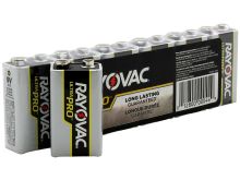 Rayovac Ultra Pro 9V Alkaline Battery with Snap Connectors - 6 Pack Shrink Wrap (AL9V-6J)