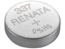 Renata 337 MPS 8mAh 1.55V Silver Oxide Coin Cell Battery - 1 Piece Tear Strip, Sold Individually