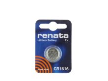 Renata CR1616-CU 50mAh 3V Lithium Primary (LiMNO2) Coin Cell Battery - 1 Piece Small Retail Card