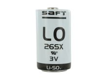 Saft LO26SX 3.0V 7.75Ah Primary Lithium-Sulfur Dioxide Battery (LiSO2) - D Size Spiral Cell