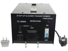 Seven Star 3000 Watt Step Up and Step Down Transformer 110-220 Volt TC-3000
