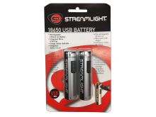 Streamlight 22102 SL-B26 USB 18650 2-Pack 2600mAh 3.7V Protected Lithium Ion (Li-Ion) Button Top Battery With Built-In USB Charger - 2-pack
