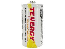 Tenergy 20400 C-cell 3000mAh 1.2V Nickel Cadmium (NiCd) Button Top Battery - Bulk