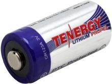 Tenergy Propel 30214 CR123A 1400mAh 3V High Energy 1.5A Lithium (LiMnO2) Button Top Photo Battery - Bulk
