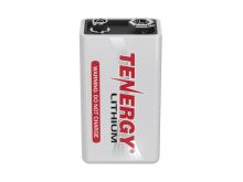 Tenergy 9V 1200mAh Lithium Primary (LiMnO2) Battery - 1pc Retail Card - Snap Connectors
