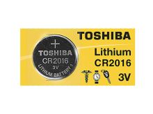 Toshiba CR2016 85mAh 3V Lithium (LiMnO2) Coin Cell Battery - 1 Piece Tear Strip, Sold Individually