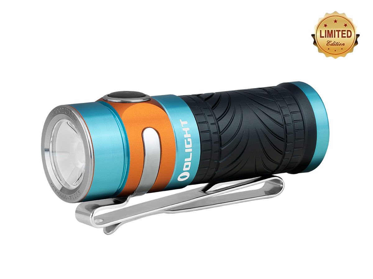 Olight Baton 3 Flashlight Deep Sea Blue Clip newest Rechargeable 1200 Lumens Ltd Ed