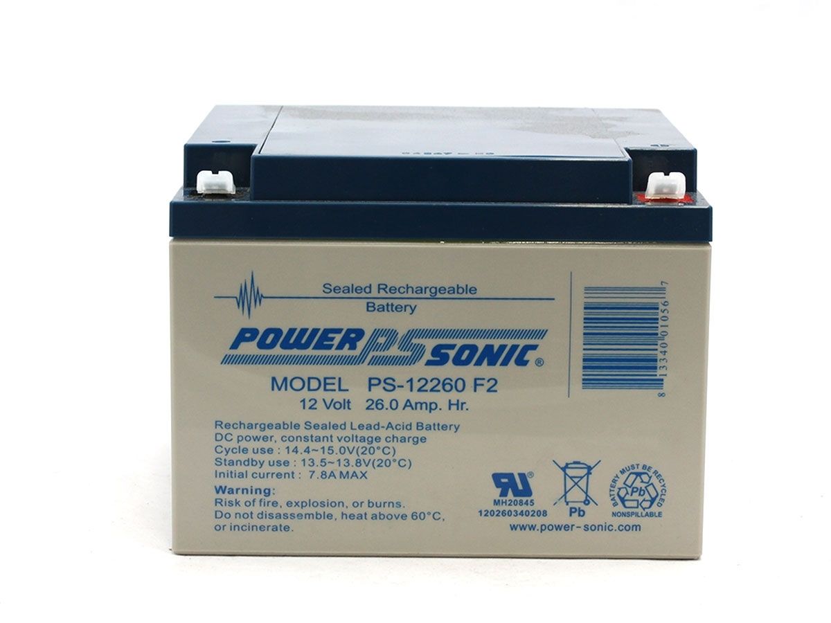 Power Sonic Agm General Purpose Ps 12260 26ah 12v Rechargeable Sealed Lead Acid Sla Battery 