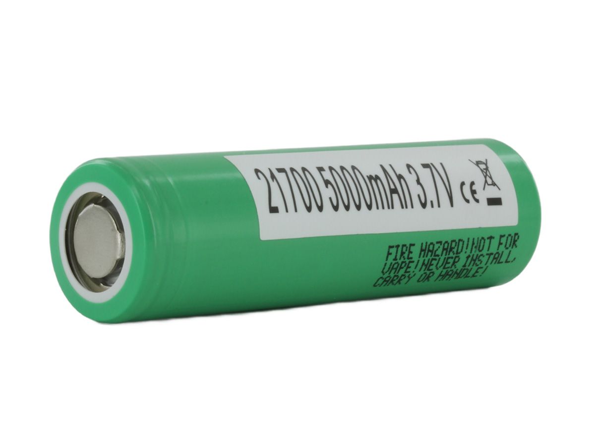 Samsung 50S 21700 3.6V 5000mAh 25A Lithium Ion (Li-Ion) Flat Top Battery