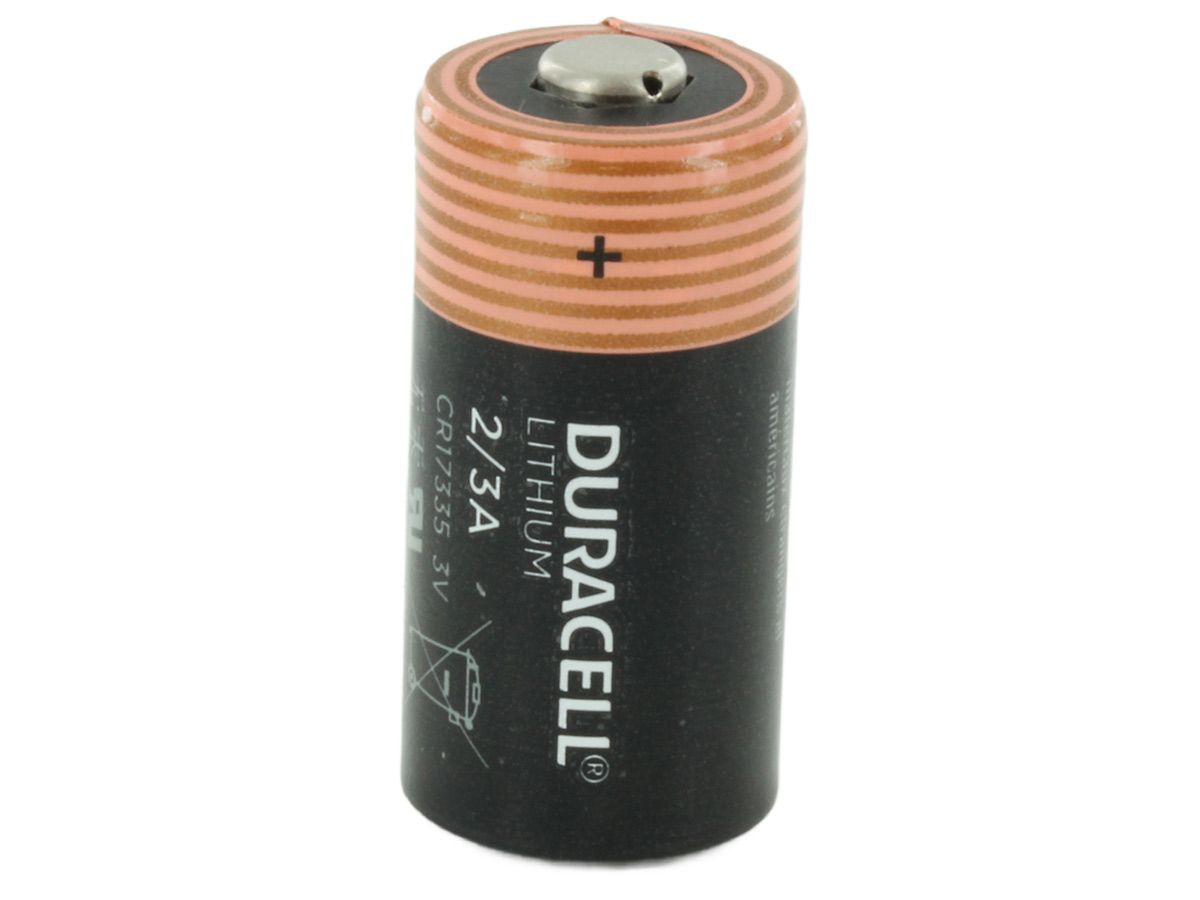 Botón de Litio Duracell DL 2/3A 1550mAhBotón de Litio Duracell DL 2/3A 1550mAh  