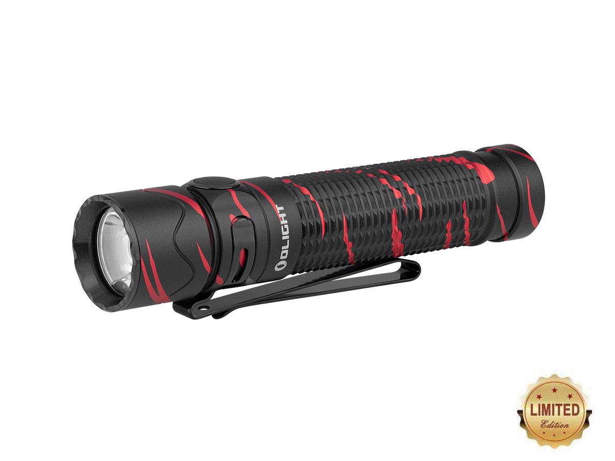 Olight Warrior Mini 2 Rechargeable LED Flashlight - 1750 Lumens - Includes  1 x 18650 - Black Lava